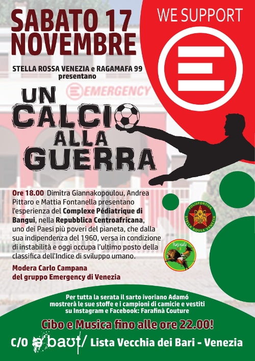 Stella Rossa Venezia un calcio alla guerra