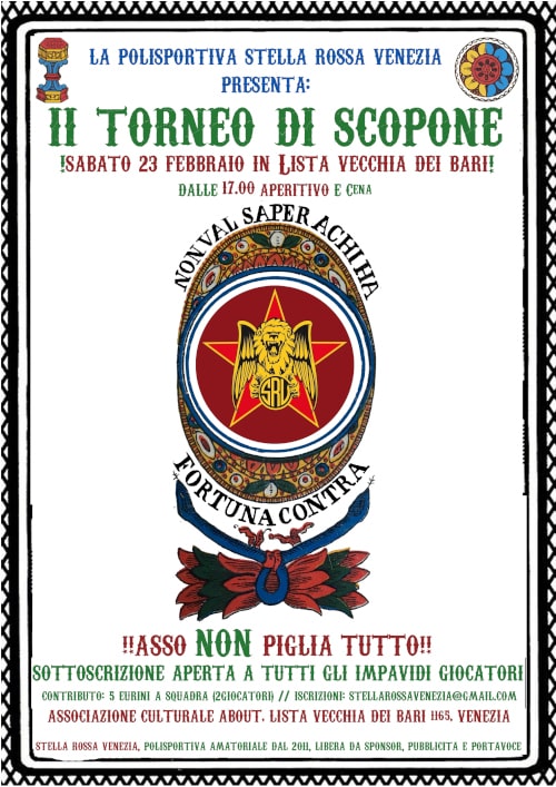 Stella Rossa Venezia Torneo Scopone